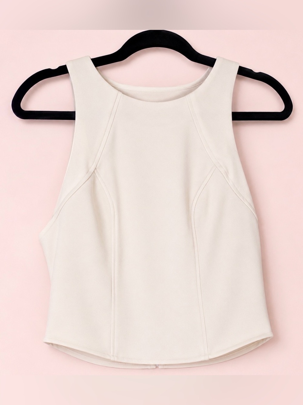 Sam Edelman Ivory Sleeveless Blouse, Medium‎